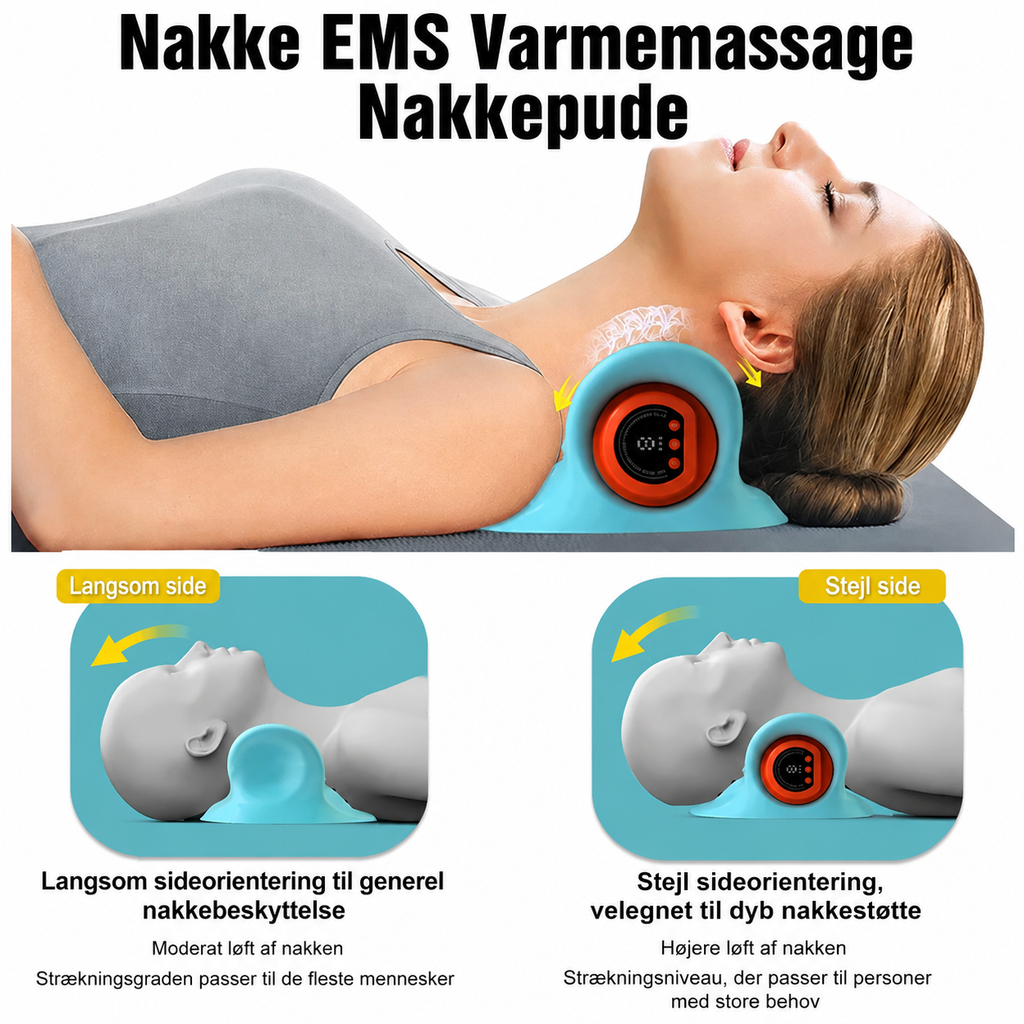 Elektrisk nakkemassager med cervikal træktion og vibratio