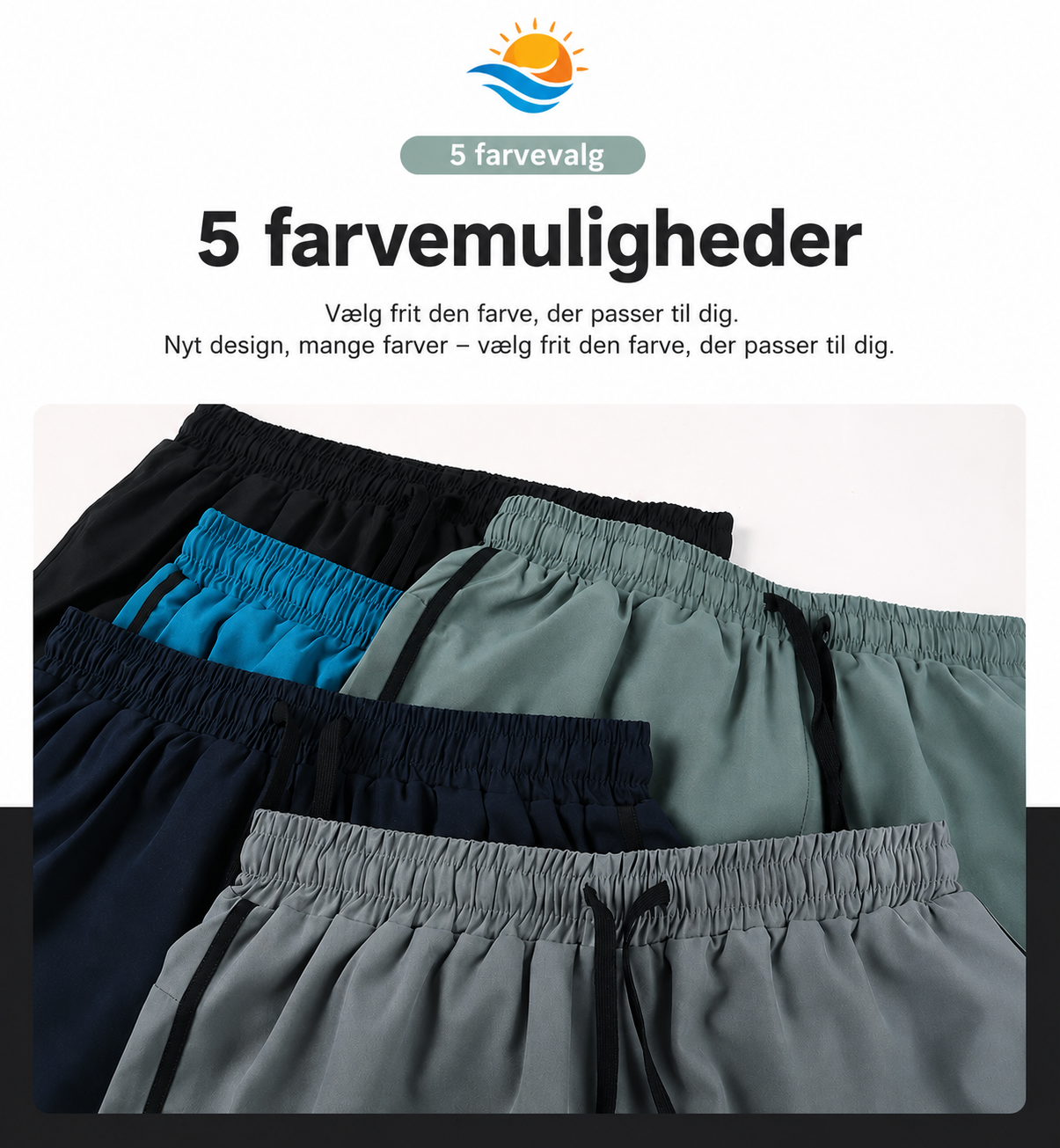 2-i-1 Sportsshorts til Herre med Kompressionslag & Telefonlomme