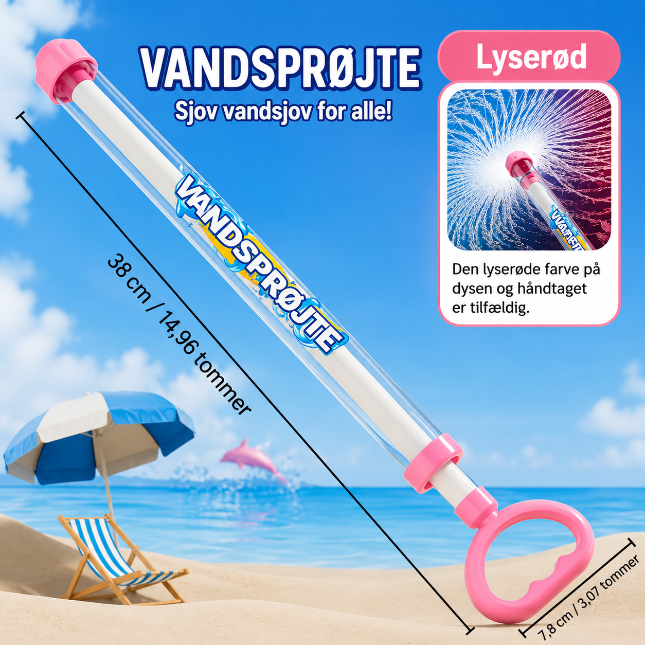 Fyrværkeri-vandpistol til sommersjov