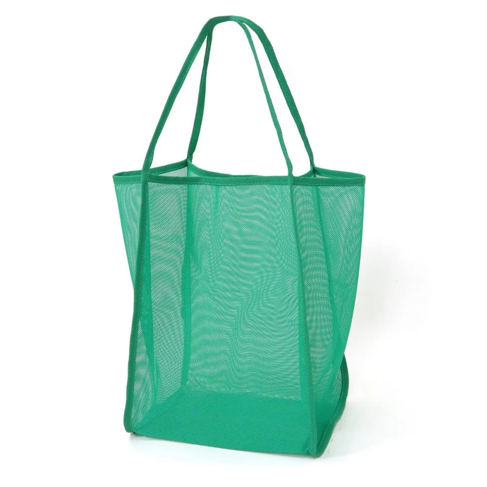 Foldbar mesh-strandtaske til svømning og opbevaring – perfekt til sommeren