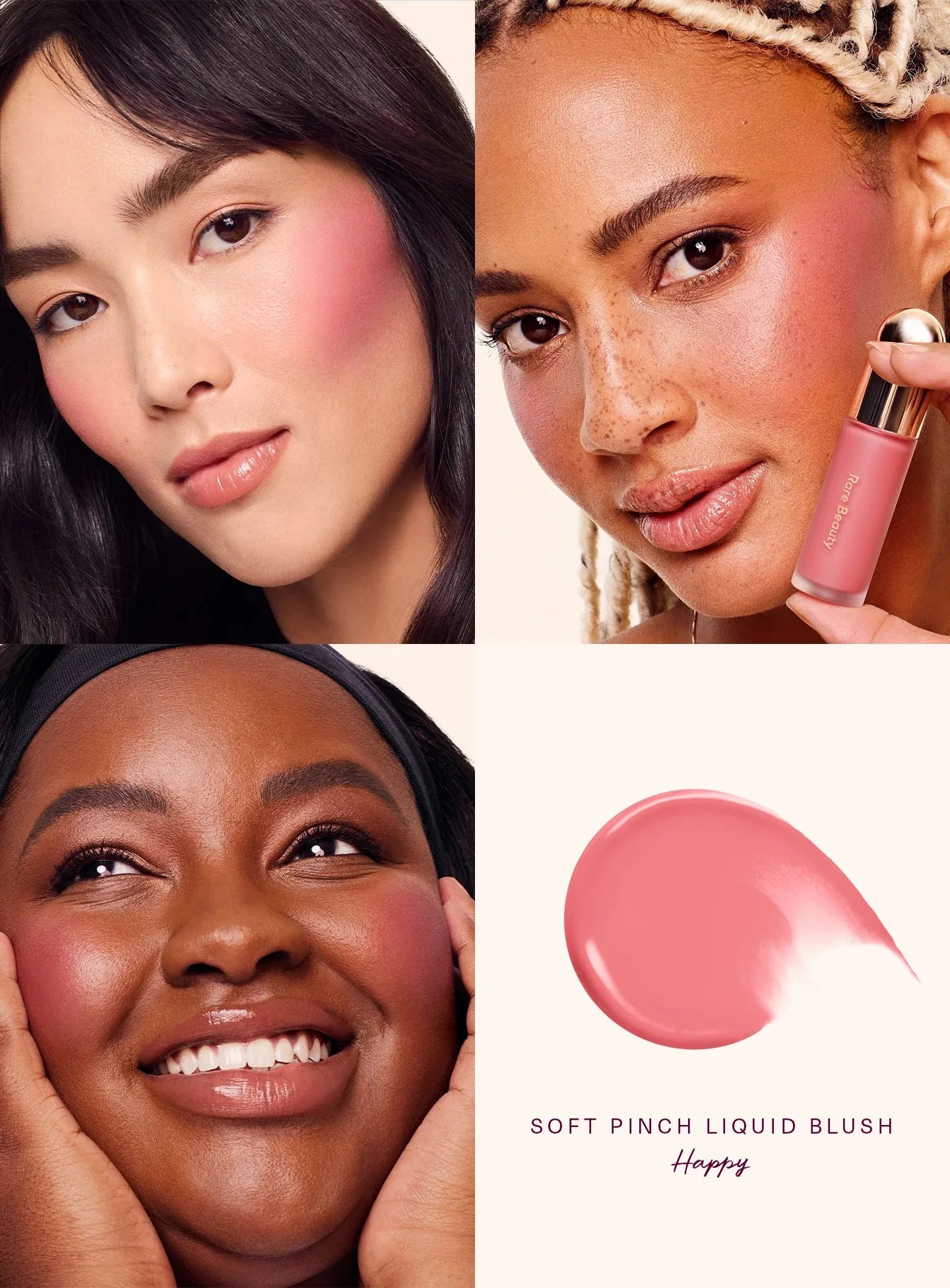 Matte blush-pudder med lang holdbarhed i en letvægtig og blød cushion-finish