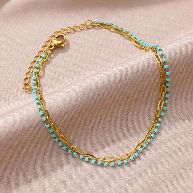 Stainless steel anklets for women – perfect for summer and the beach