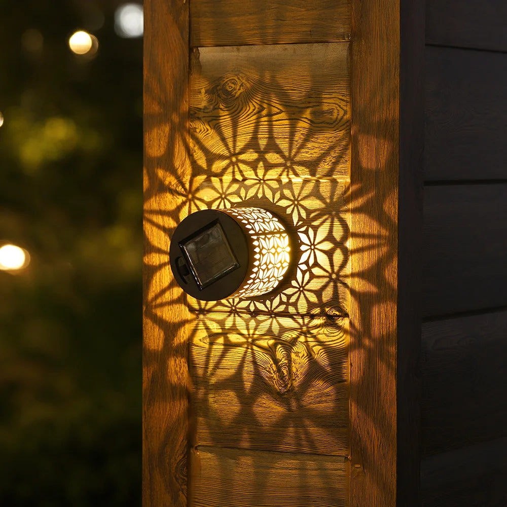 Solar mandala lys til hegn og have