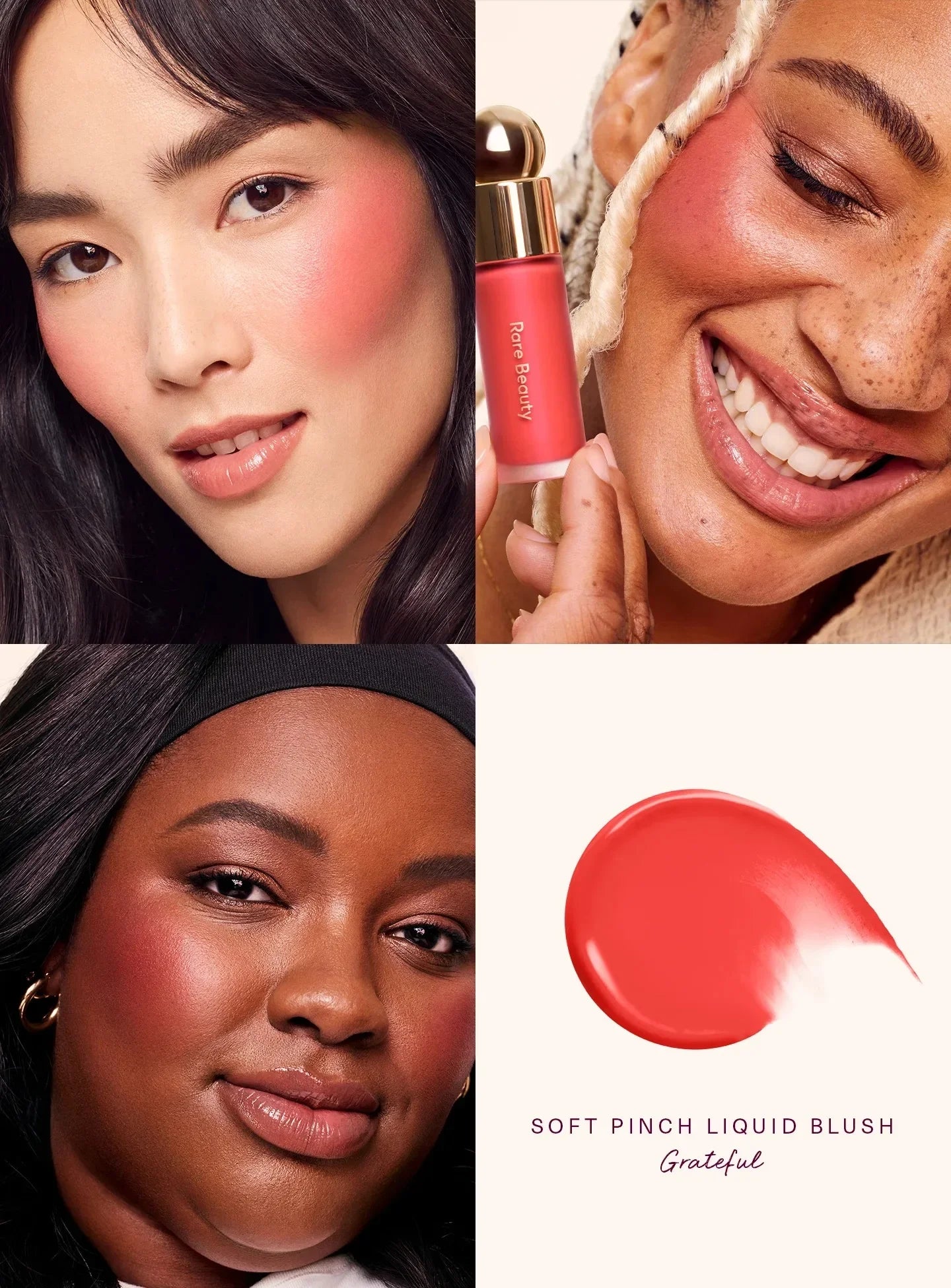 Matte blush-pudder med lang holdbarhed i en letvægtig og blød cushion-finish