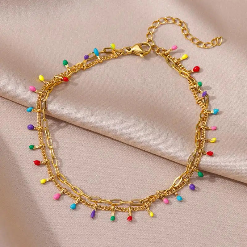Stainless steel anklets for women – perfect for summer and the beach
