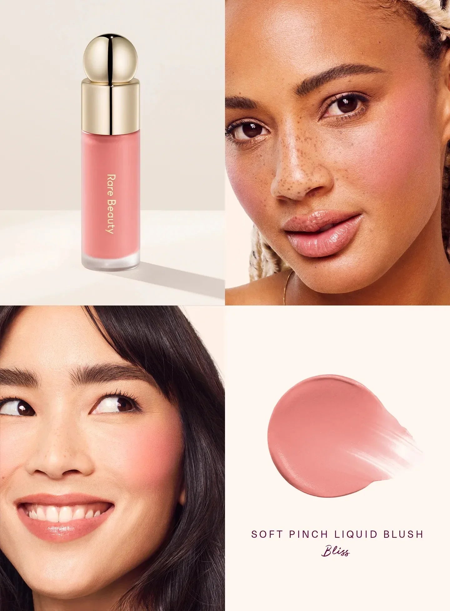 Matte blush-pudder med lang holdbarhed i en letvægtig og blød cushion-finish