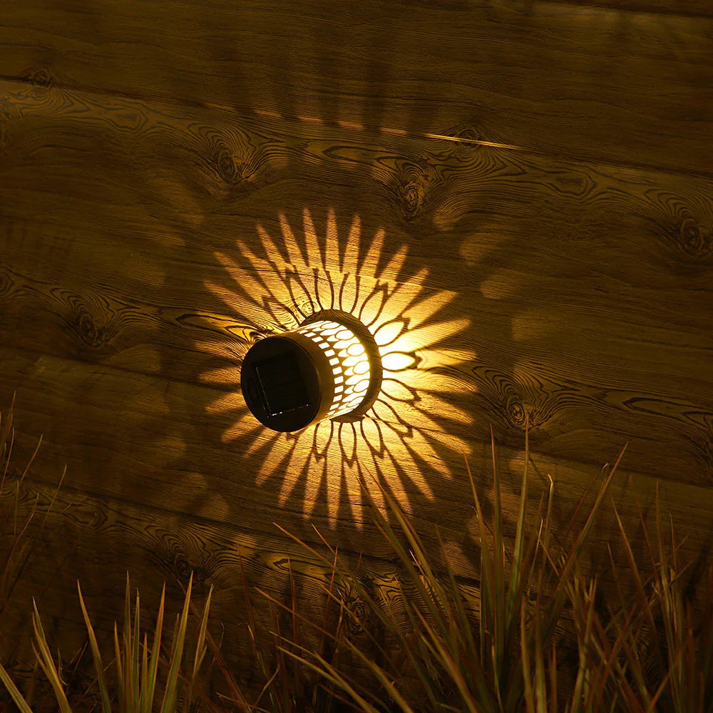 Solar mandala lys til hegn og have