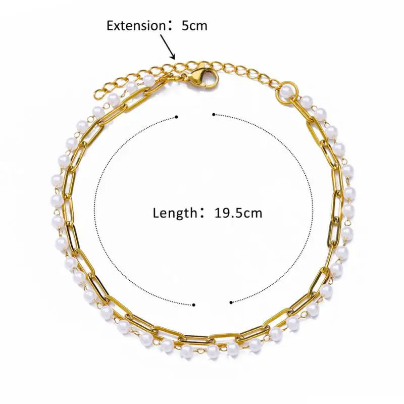 Stainless steel anklets for women – perfect for summer and the beach