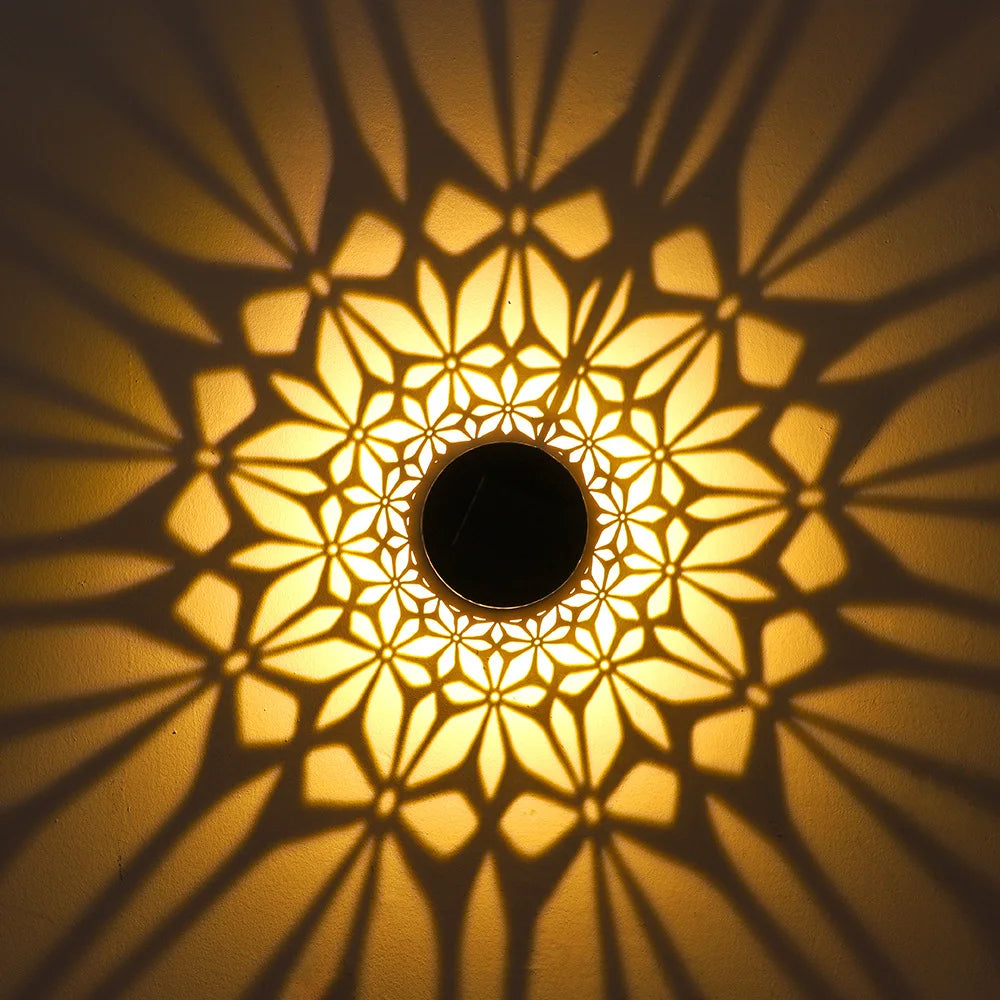 Solar mandala lys til hegn og have