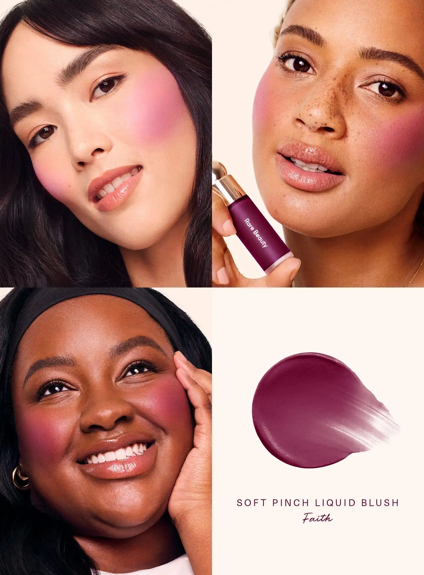Matte blush-pudder med lang holdbarhed i en letvægtig og blød cushion-finish