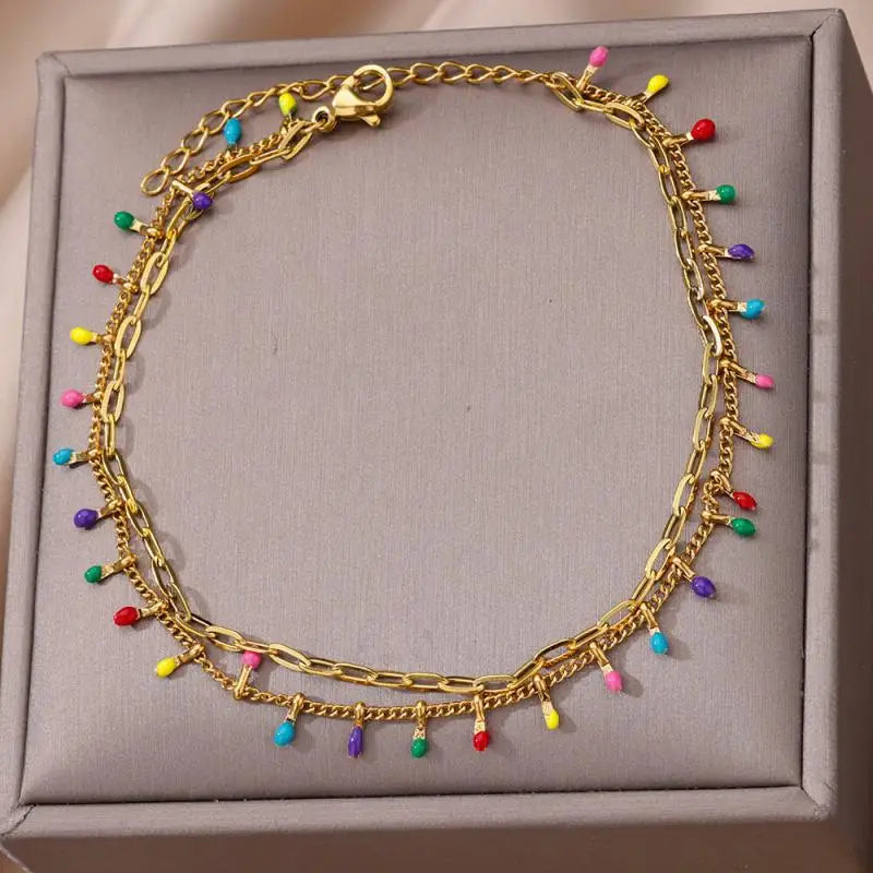 Stainless steel anklets for women – perfect for summer and the beach