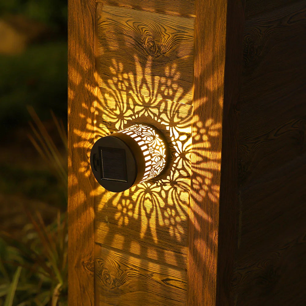 Solar mandala lys til hegn og have