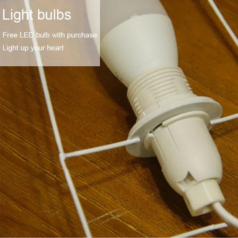 Japansk LED-bordlampe i rispapir til en hyggelig stemning