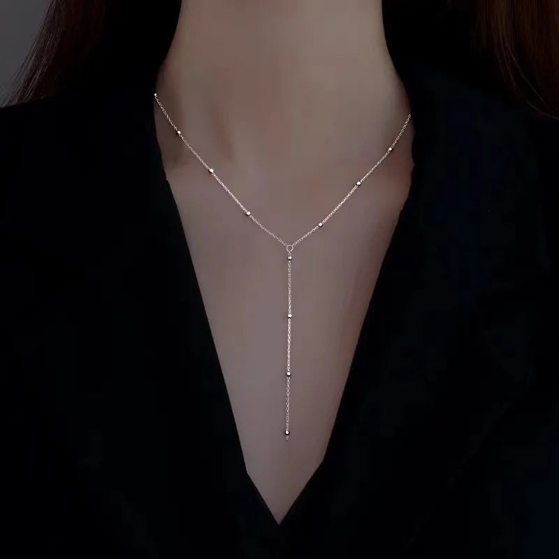 Luksuriøs farverig krystalzirkon halskæde til kvinder med skinnende design