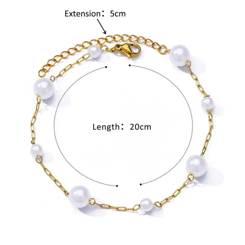 Stainless steel anklets for women – perfect for summer and the beach