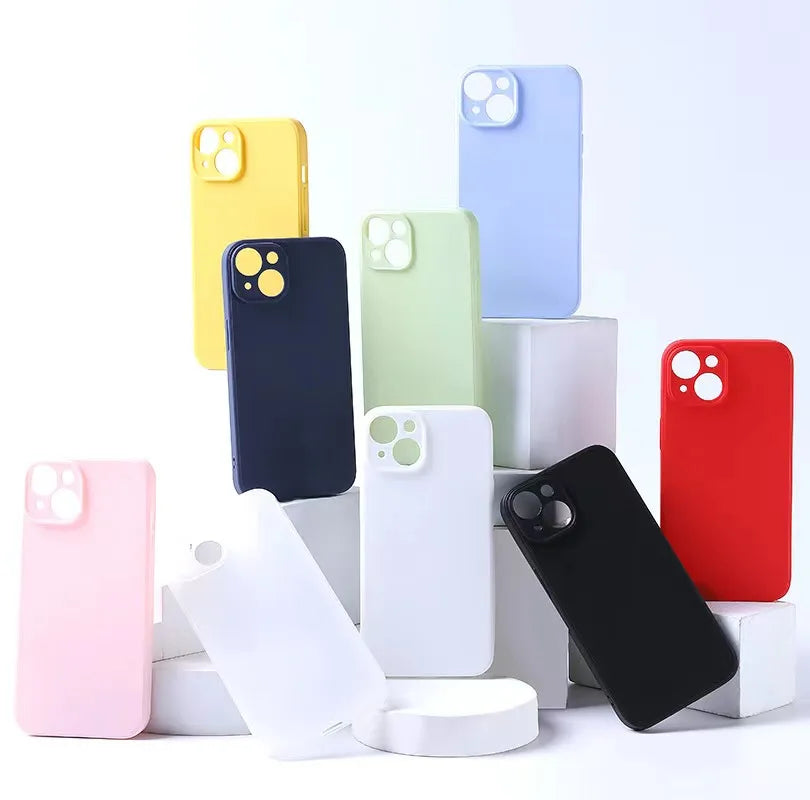Fleksibelt silikone telefonetuier til iPhone i mange modeller
