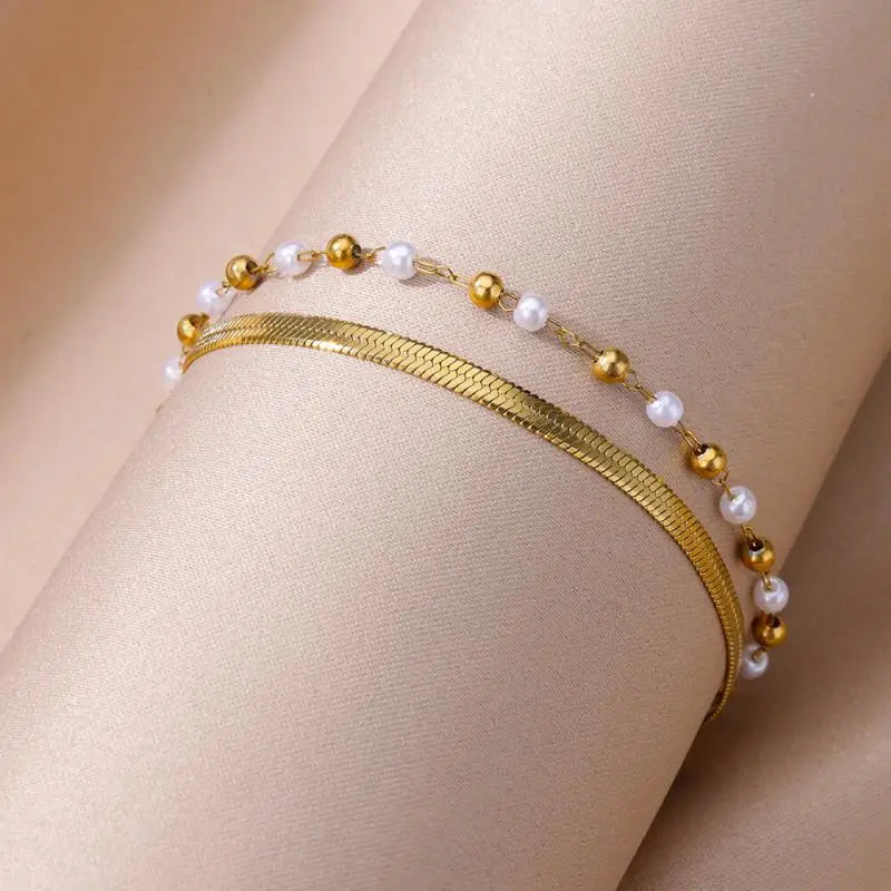 Stainless steel anklets for women – perfect for summer and the beach