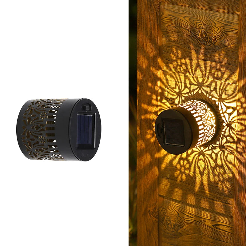 Solar mandala lys til hegn og have
