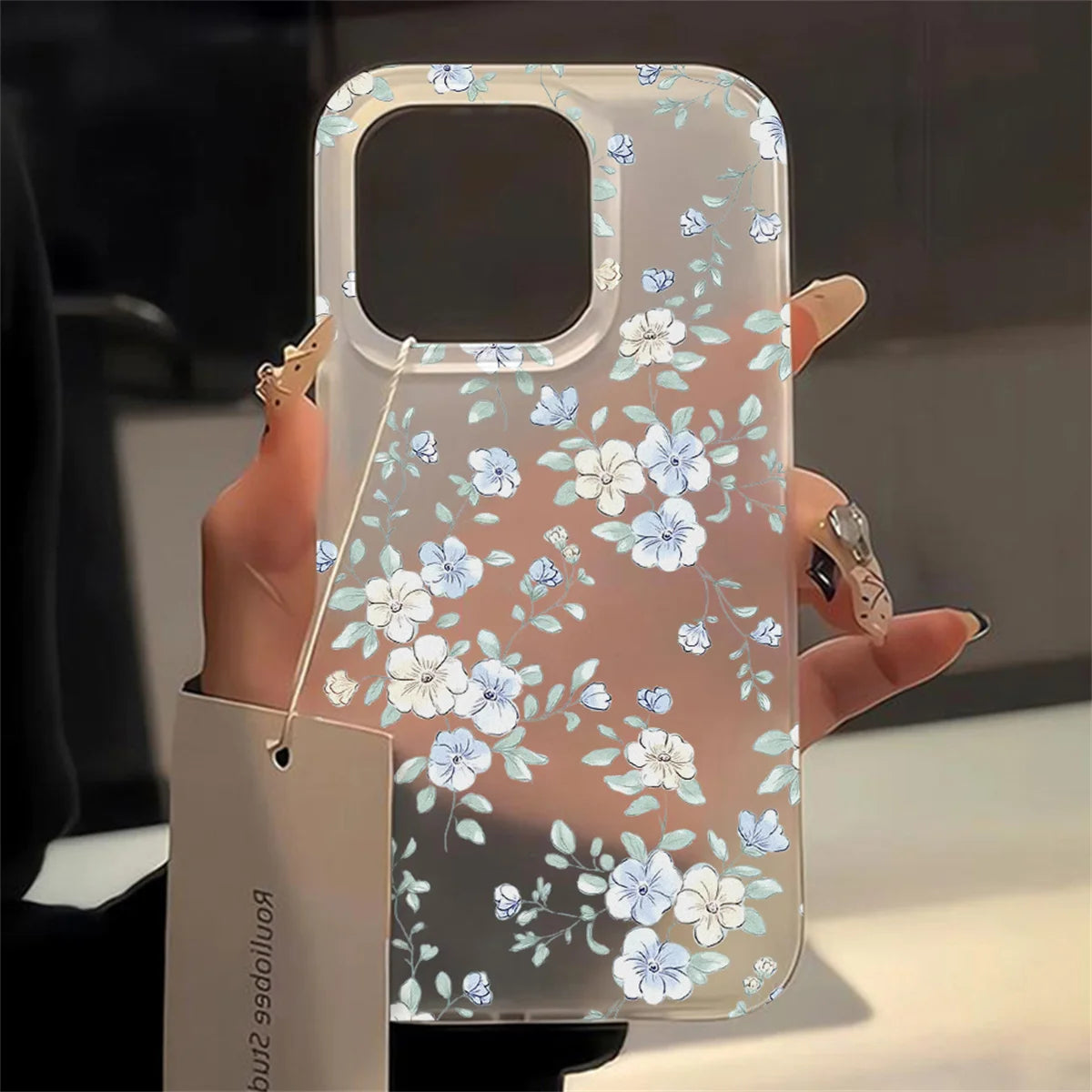 Transparent mat telefonetuier til iPhone 17, 16, 15, 14, 13, 12, og 11