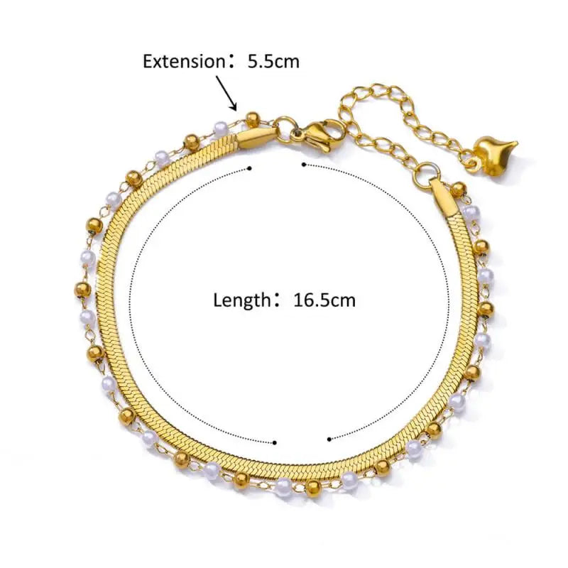 Stainless steel anklets for women – perfect for summer and the beach