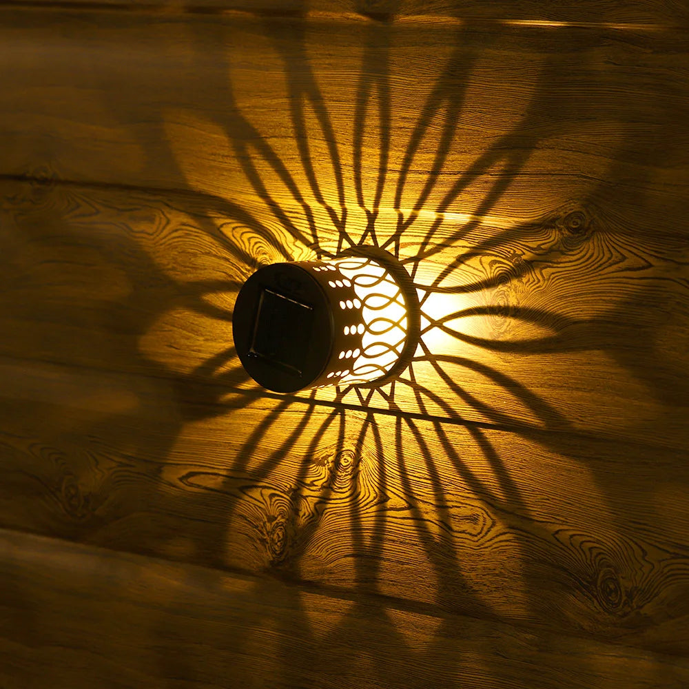 Solar mandala lys til hegn og have