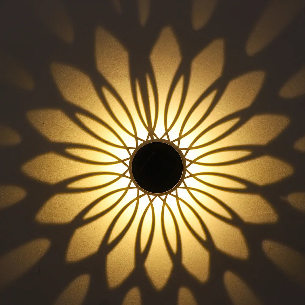 Solar mandala lys til hegn og have