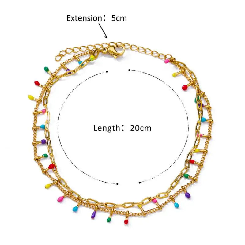 Stainless steel anklets for women – perfect for summer and the beach