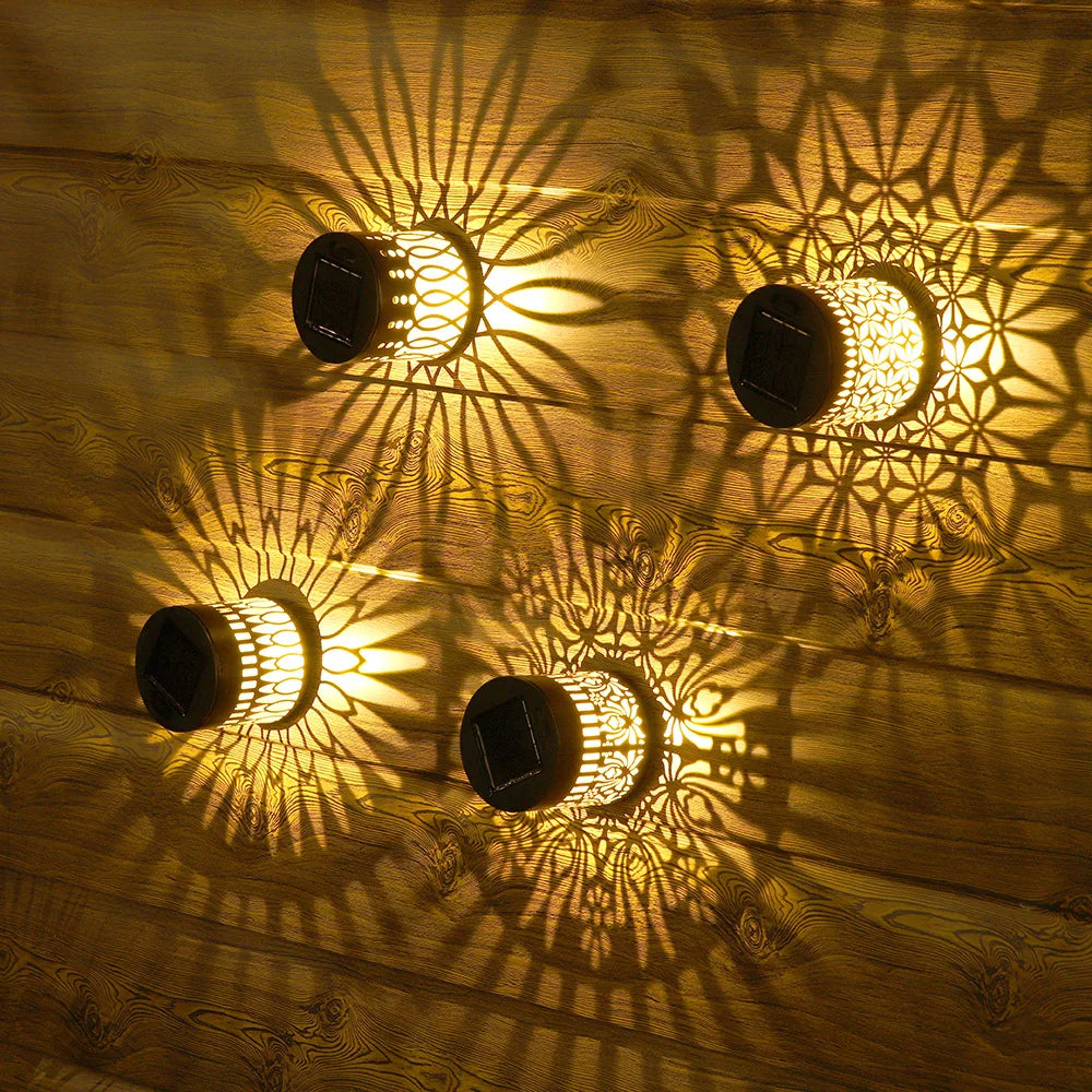 Solar mandala lys til hegn og have