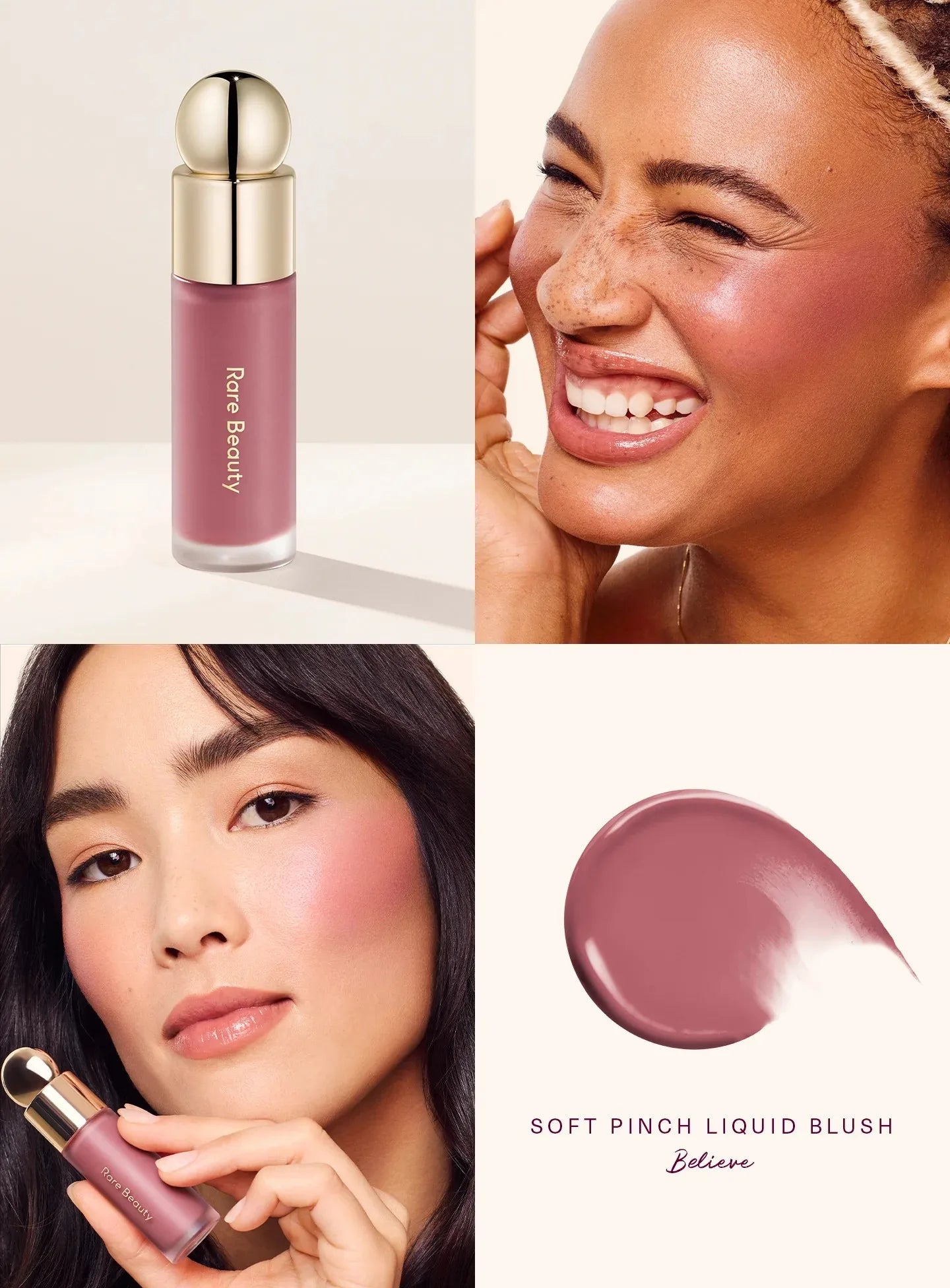 Matte blush-pudder med lang holdbarhed i en letvægtig og blød cushion-finish