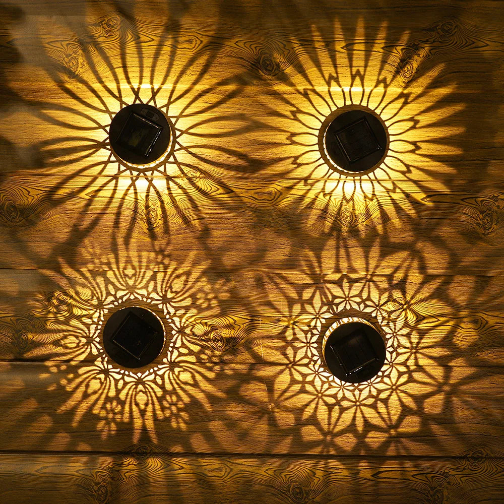 Solar mandala lys til hegn og have