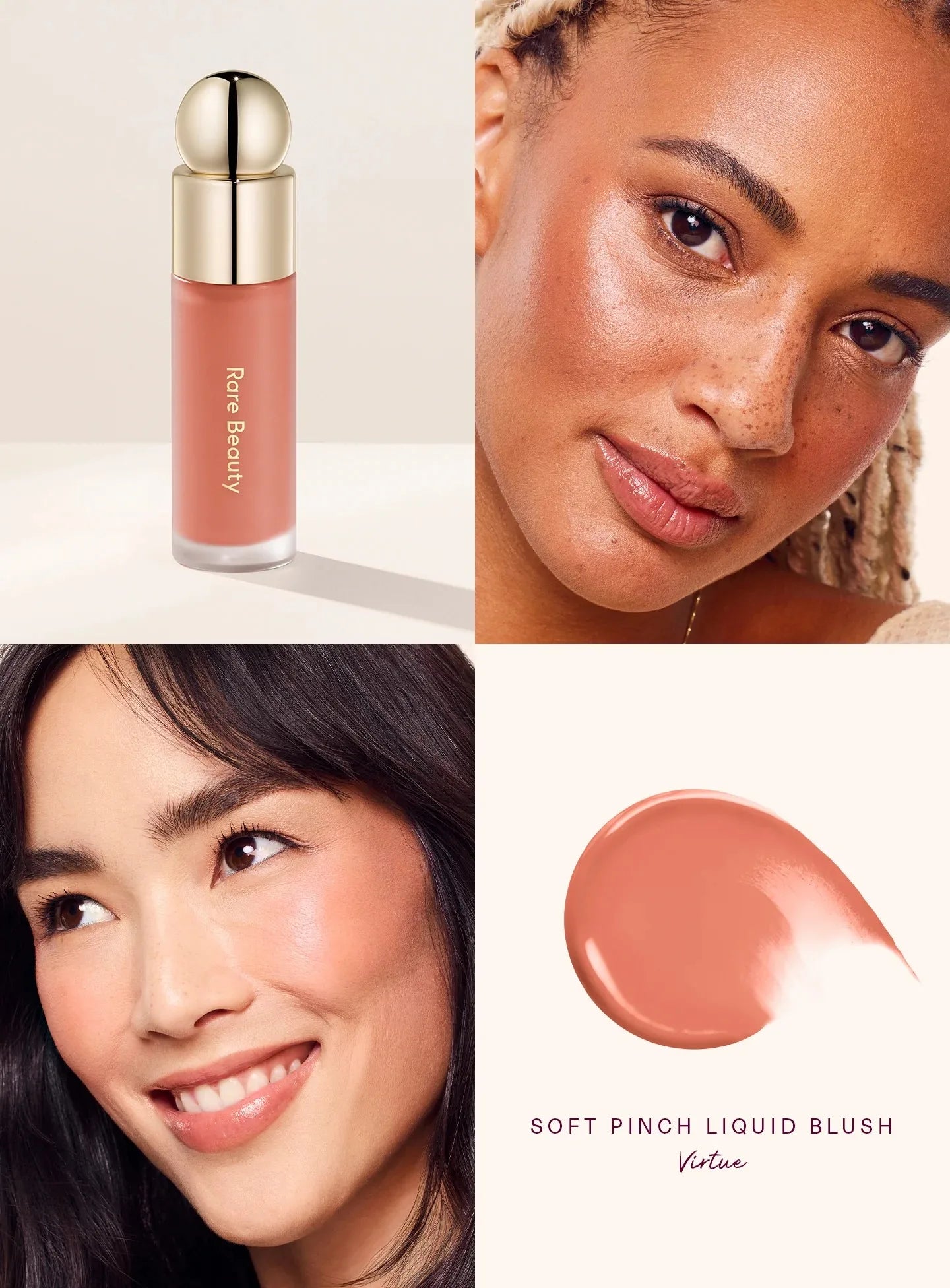 Matte blush-pudder med lang holdbarhed i en letvægtig og blød cushion-finish