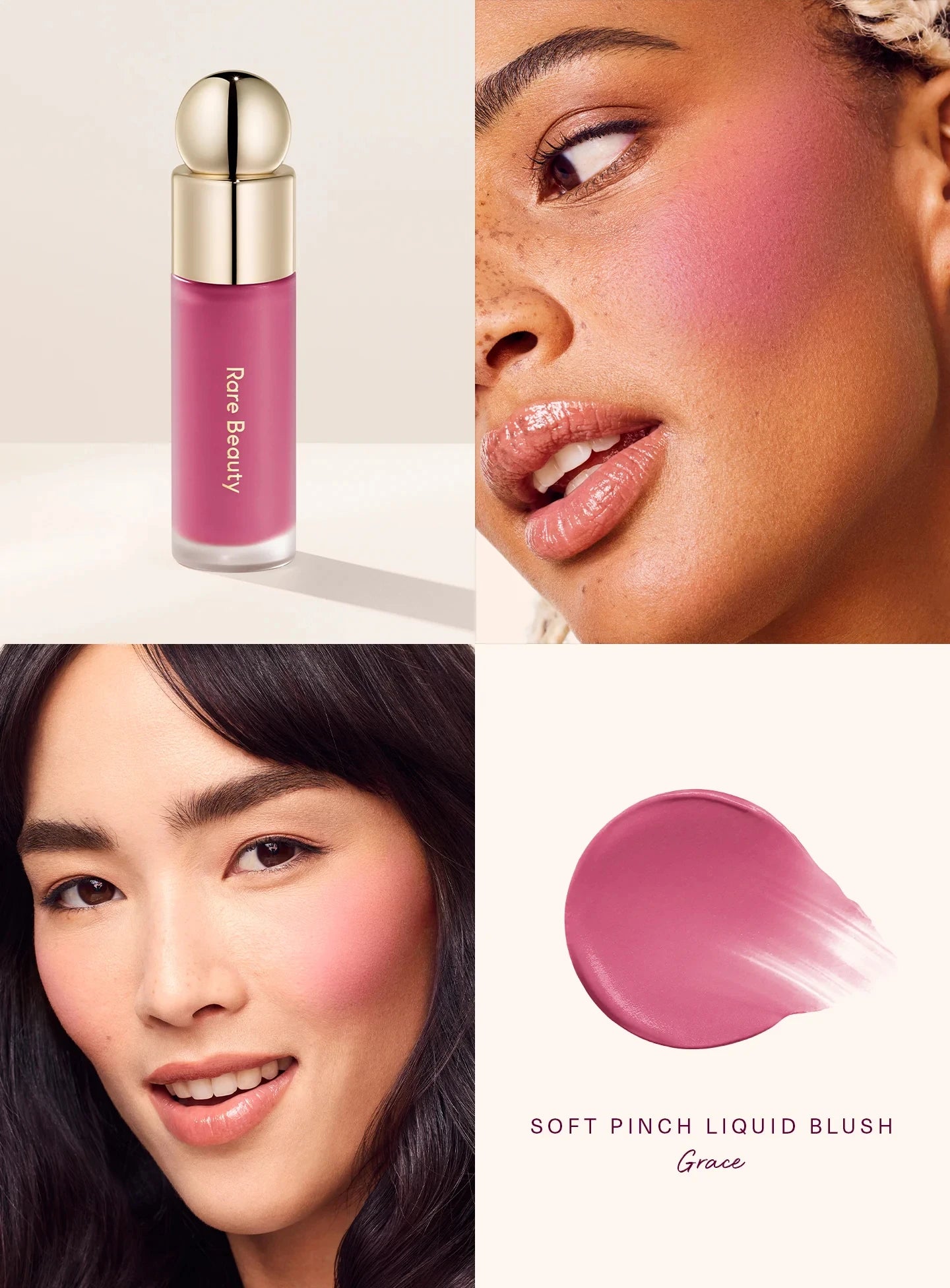 Matte blush-pudder med lang holdbarhed i en letvægtig og blød cushion-finish
