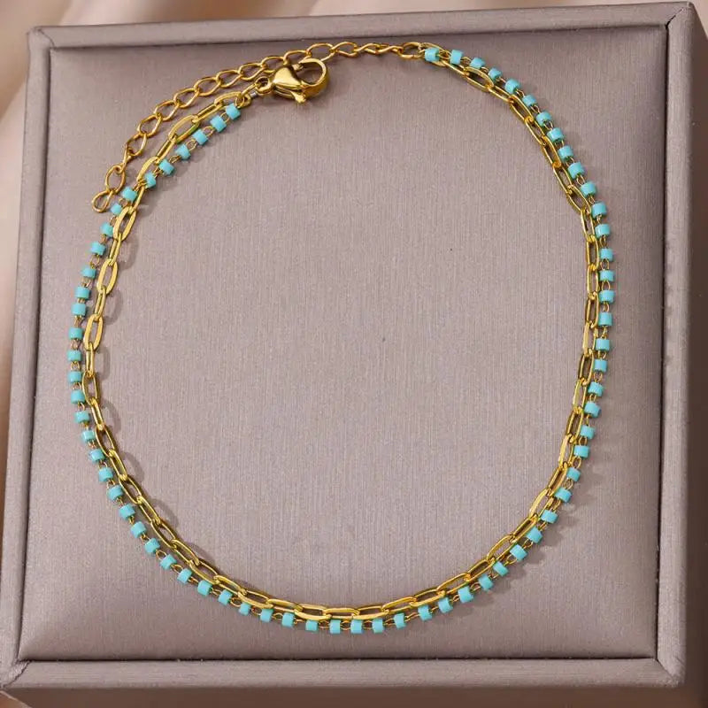 Stainless steel anklets for women – perfect for summer and the beach