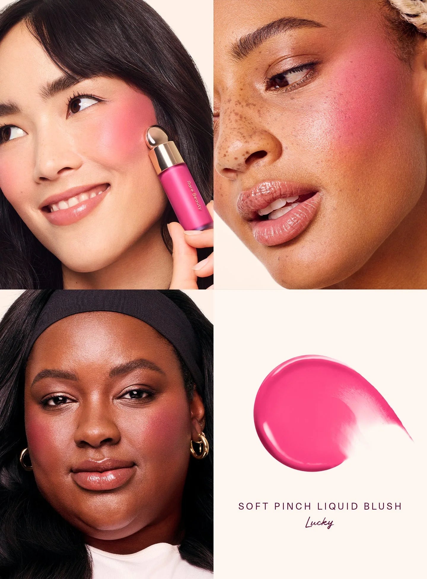 Matte blush-pudder med lang holdbarhed i en letvægtig og blød cushion-finish