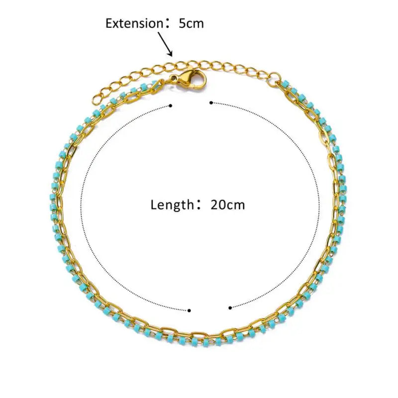 Stainless steel anklets for women – perfect for summer and the beach